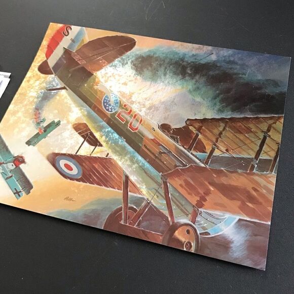 The Great Air War Ventaire Pharmaceutical Promo Foil 8x10” WW2 Print Art Pair - Picture 5 of 16